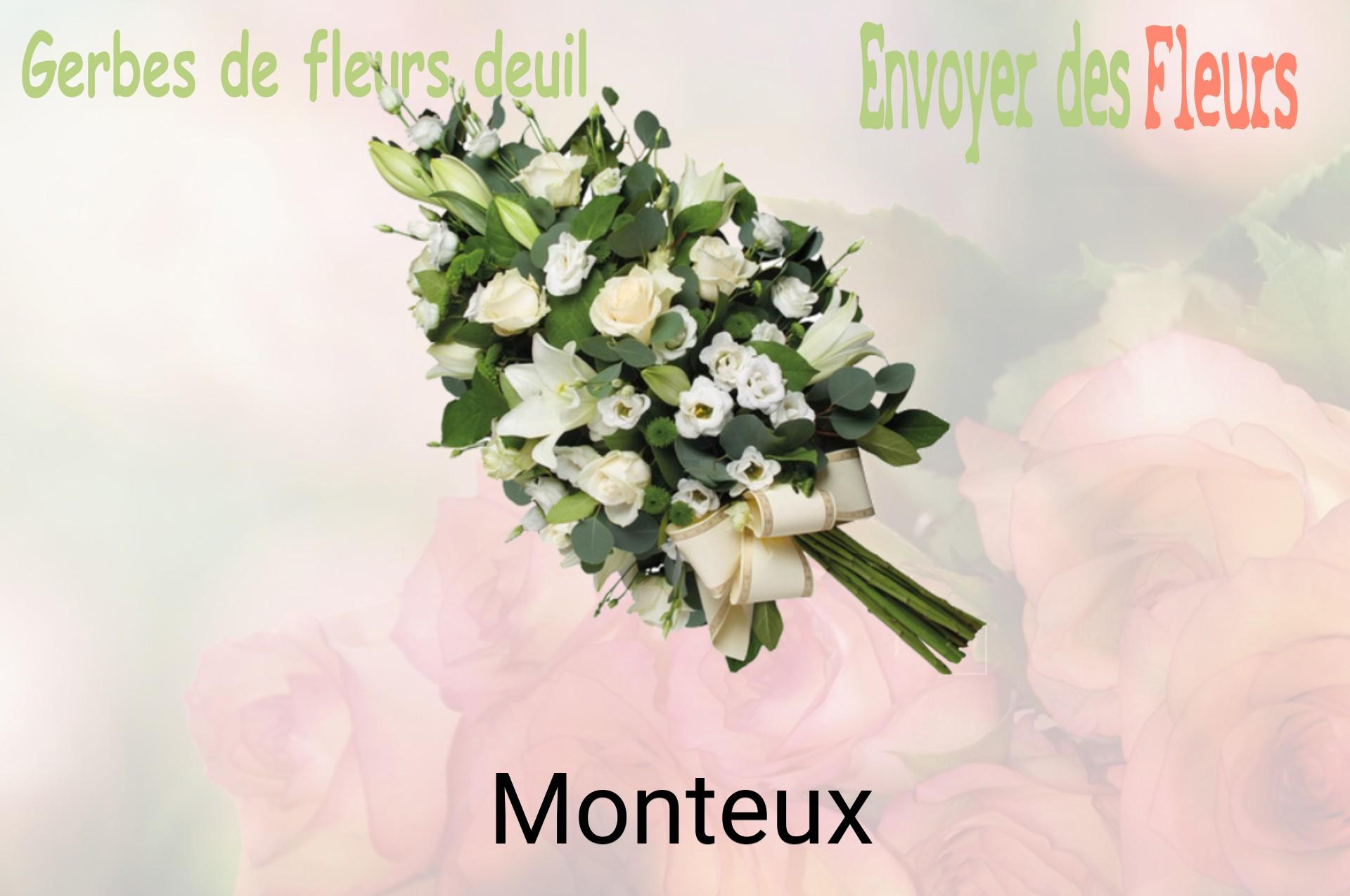 Gerbe de fleurs de deuil livrée à Monteux